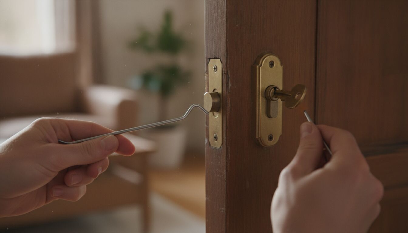 Découvrez des méthodes simples et efficaces pour ouvrir une porte lorsque la clé est restée de l'autre côté. Astuces pratiques pour éviter de rester coincé.